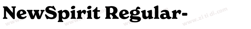 NewSpirit Regular字体转换